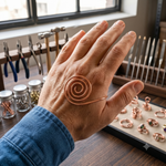 Espiral de Mano de Cobre Flow de María