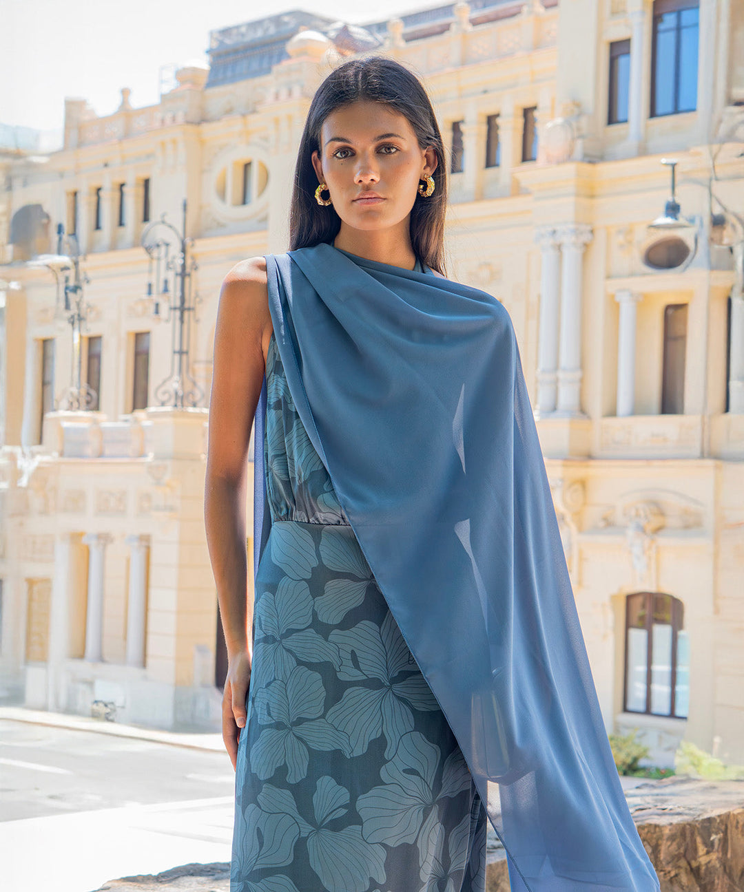 Vestido estampado Trapani