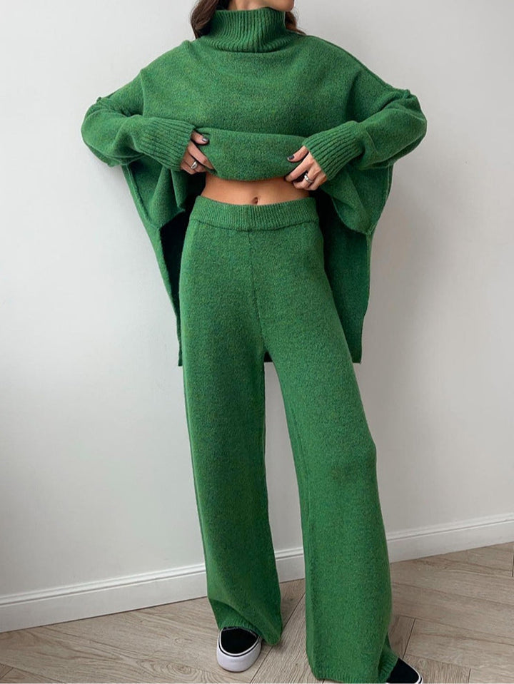 Conjunto de Suéter de Punto Cálido Sofia