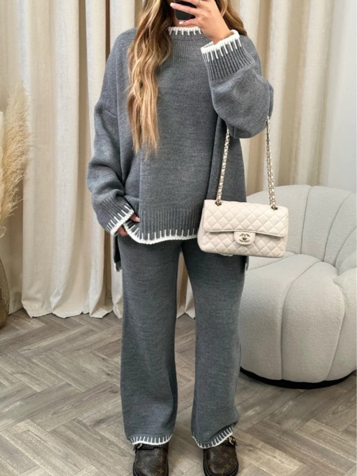 Conjunto de Suéteres a Rayas de Color Sophie