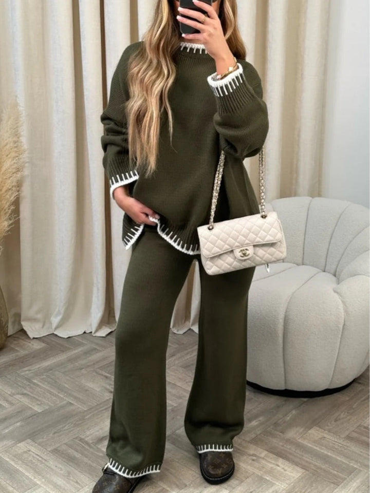 Conjunto de Suéteres a Rayas de Color Sophie