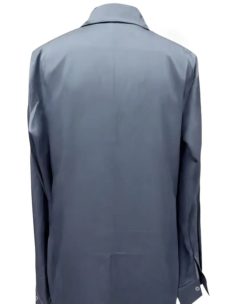 Eva™ | Blusa de satén premium con escote en V