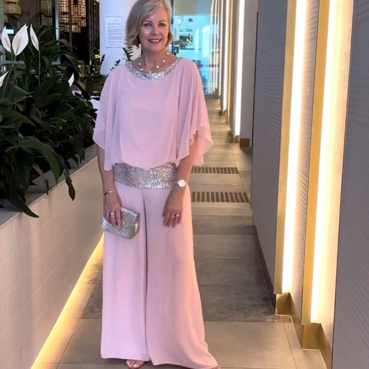 Mireya | Elegante Conjunto de Pantalones de Dos Piezas de Pierna Ancha