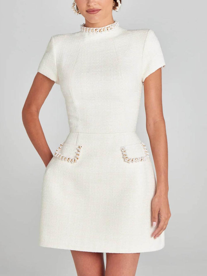 Vestido Mini con Bolsillo Lila