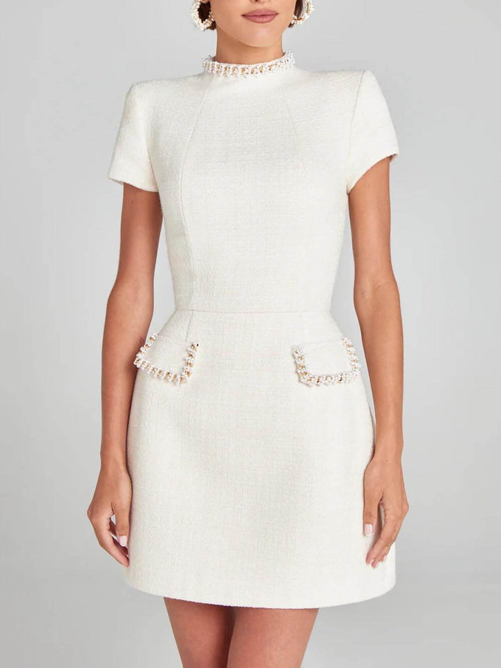 Vestido Mini con Bolsillo Lila