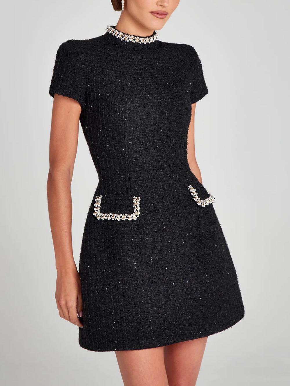 Vestido Mini con Bolsillo Lila