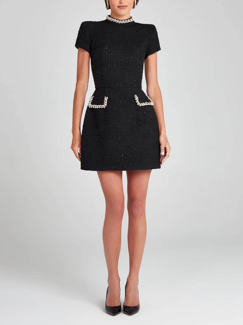 Vestido Mini con Bolsillo Lila
