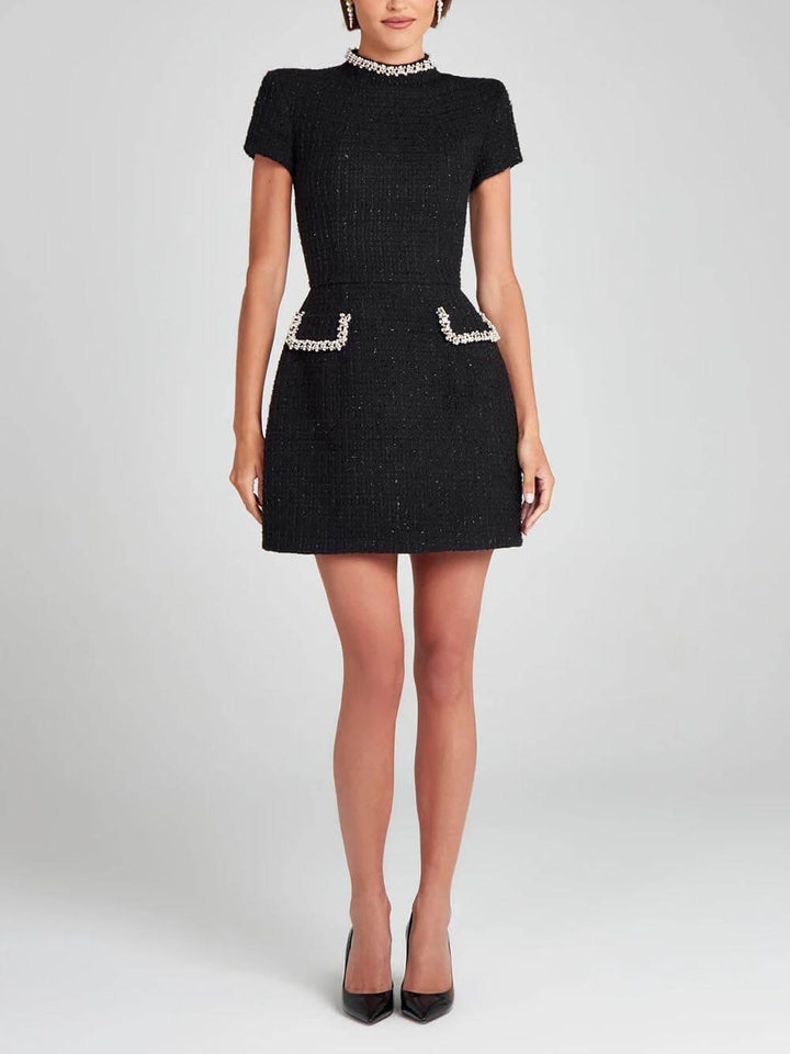Vestido Mini con Bolsillo Lila