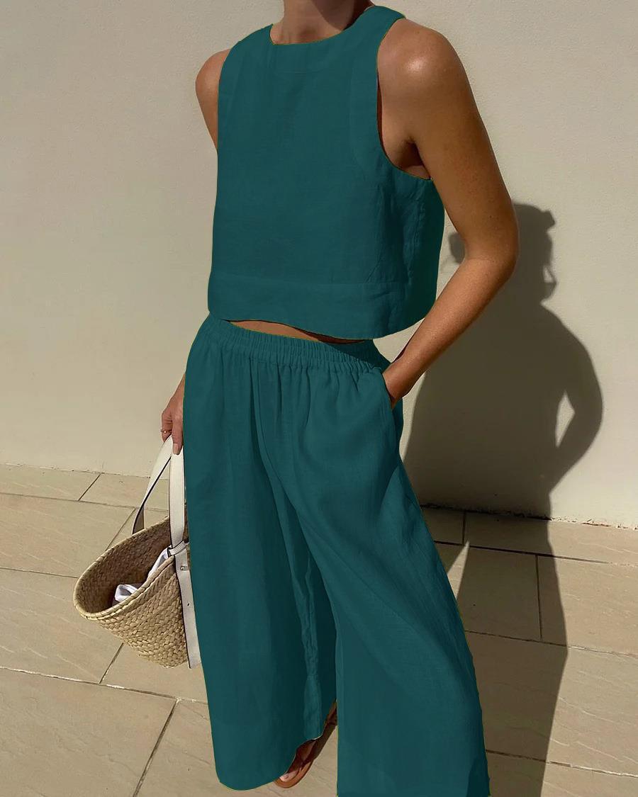 Conjunto de Dos Piezas Sin Mangas Sienna