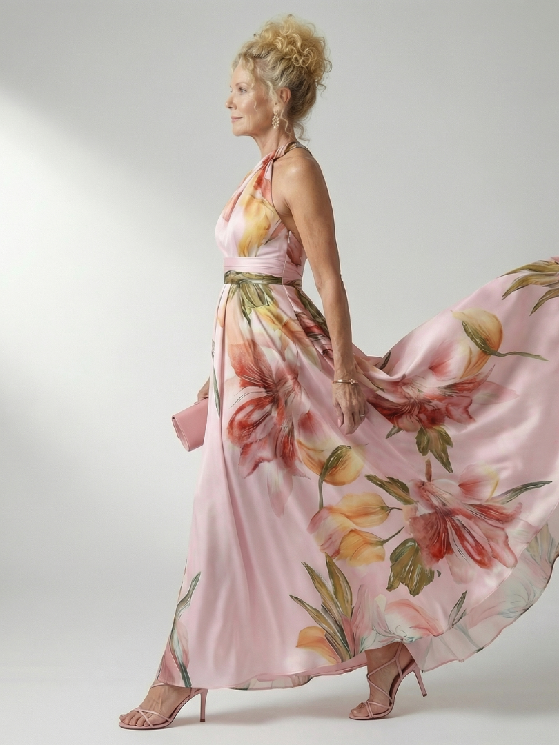 Amiel | Vestido Maxi Floral Liviano