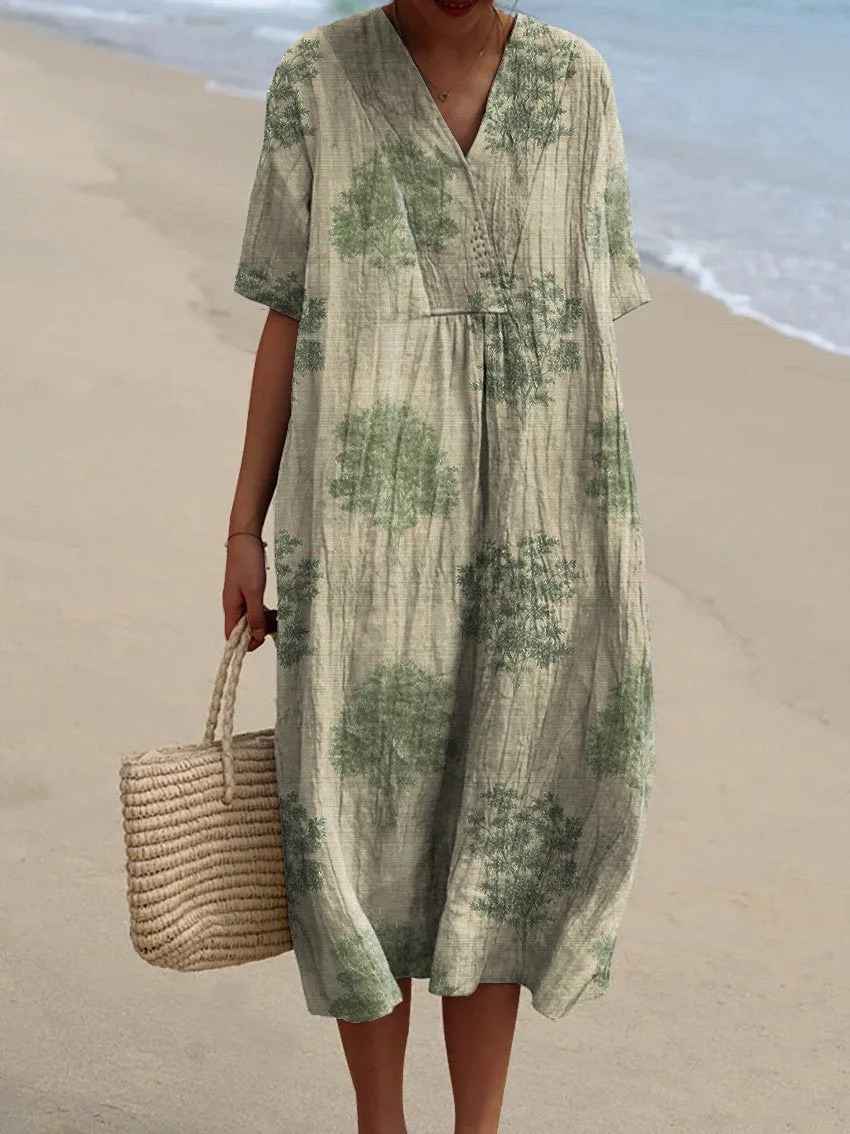 Eleanor | Vestido Maxi Floral de Verano Cómodo