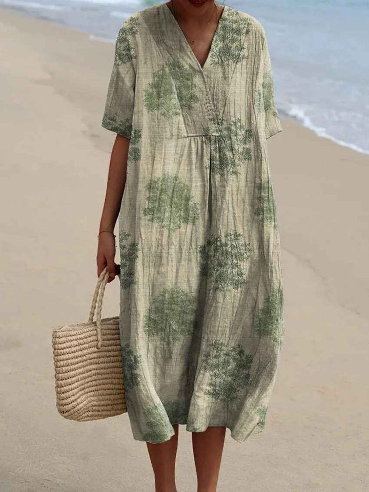 Eleanor | Vestido Maxi Floral de Verano Cómodo
