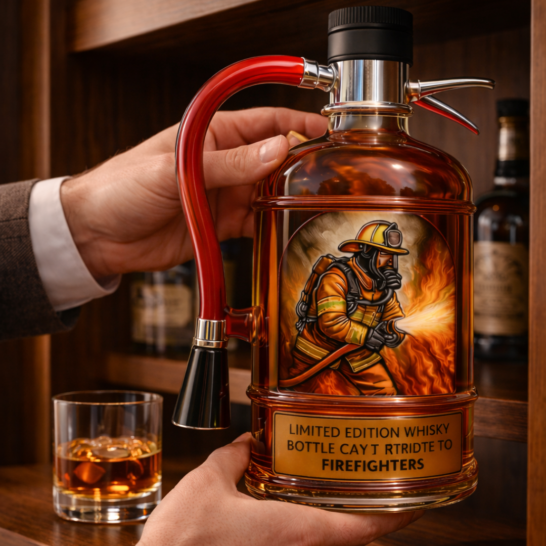 Decantador de Whisky - Edición Extintor de Fuego