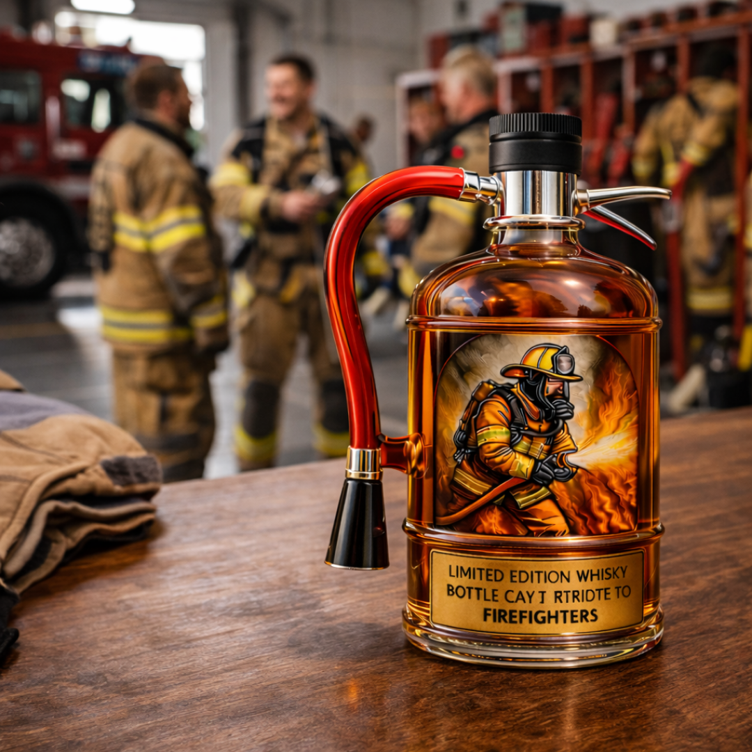 Decantador de Whisky - Edición Extintor de Fuego