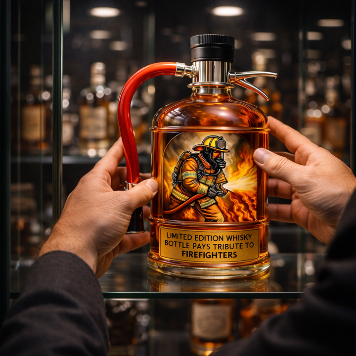 Decantador de Whisky - Edición Extintor de Fuego