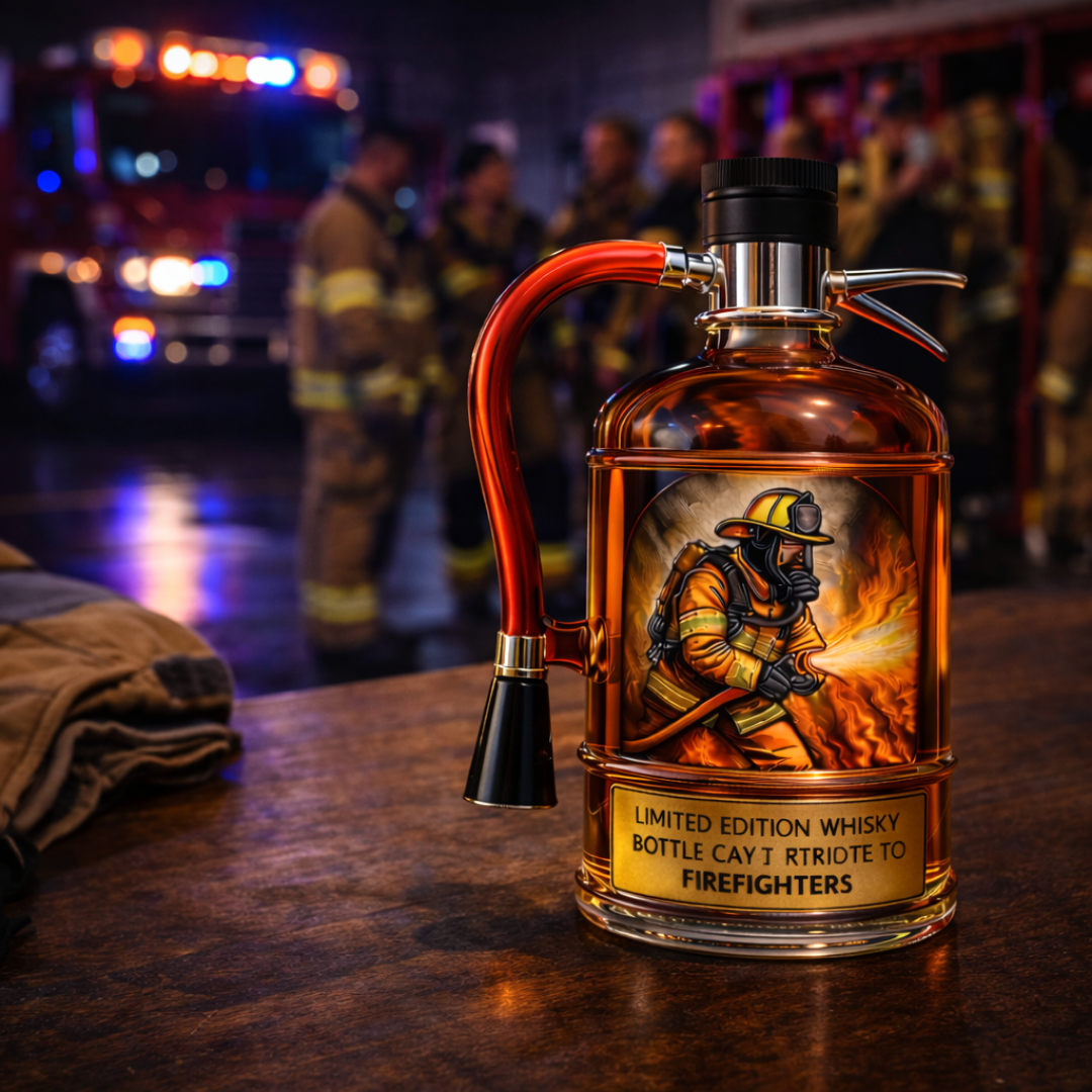 Decantador de Whisky - Edición Extintor de Fuego
