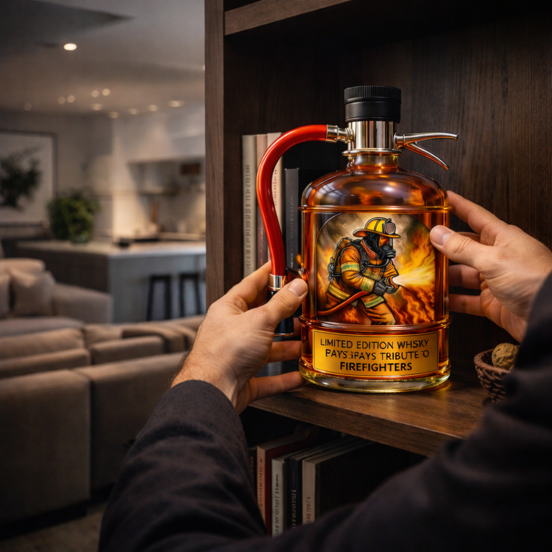 Decantador de Whisky - Edición Extintor de Fuego