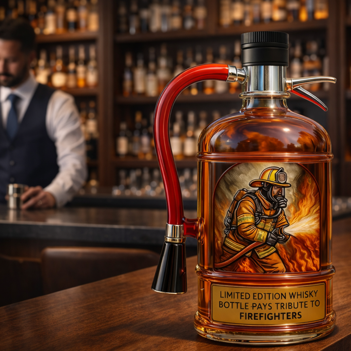 Decantador de Whisky - Edición Extintor de Fuego