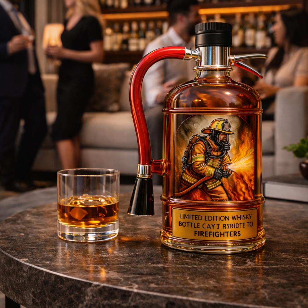 Decantador de Whisky - Edición Extintor de Fuego