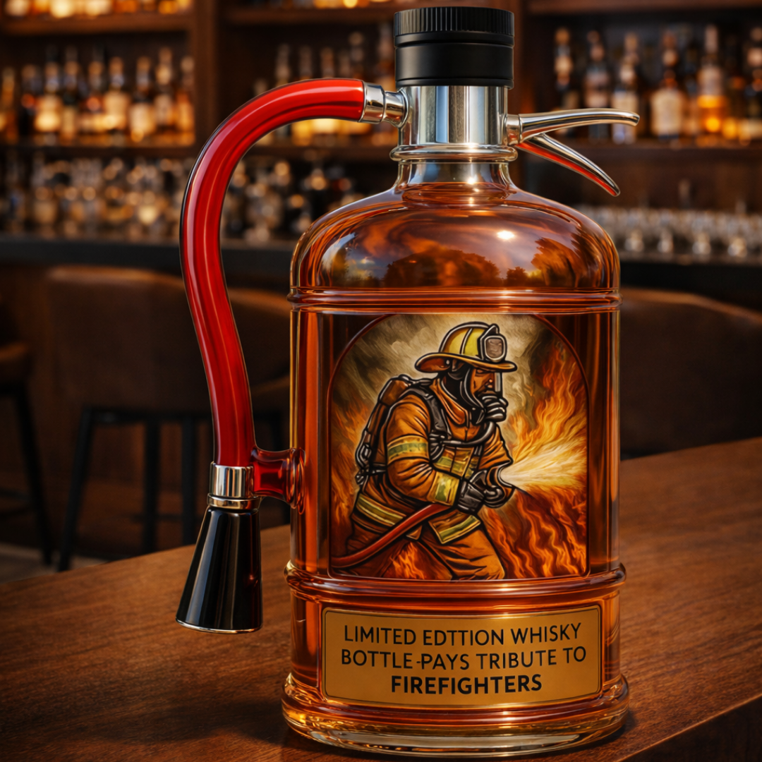 Decantador de Whisky - Edición Extintor de Fuego