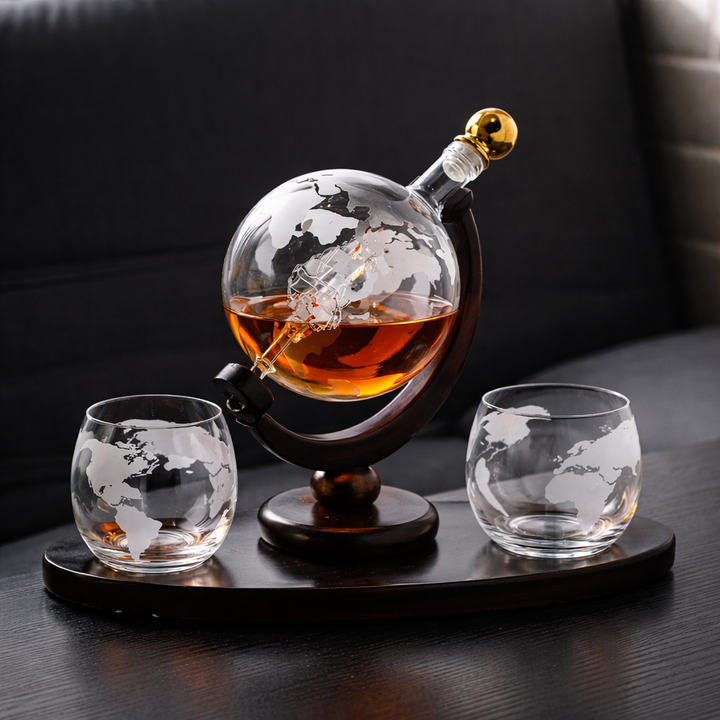 Decantador de Whisky - Edición Mapa Mundial