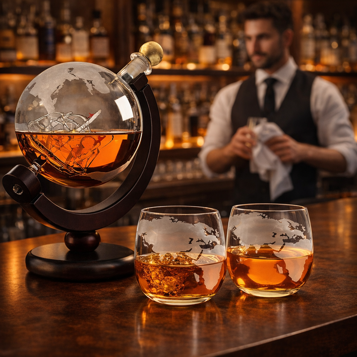 Decantador de Whisky - Edición Mapa Mundial