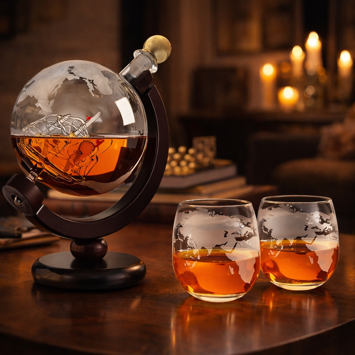 Decantador de Whisky - Edición Mapa Mundial