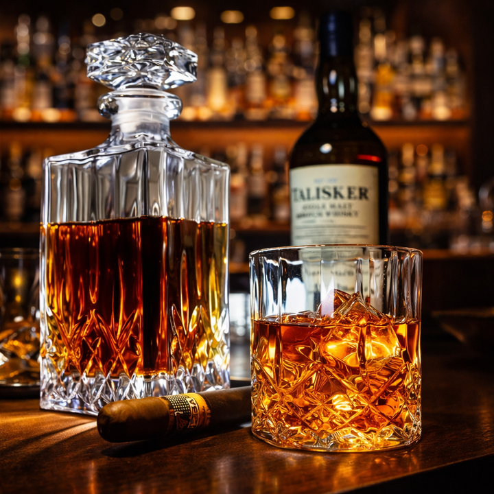 Decantador de Whisky - Set con Botella y Vasos