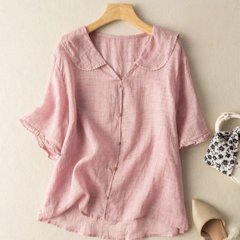 Kristy™ | Blusa Vintage con Detalle de Botón