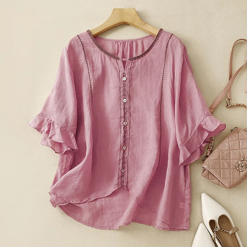 Gia™ | Blusa de mangas acampanadas