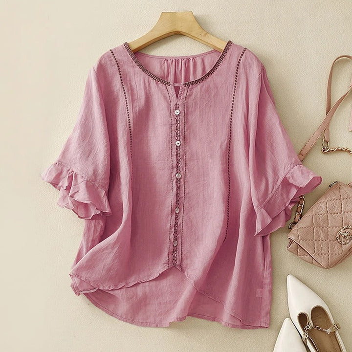 Gia™ | Blusa de mangas acampanadas