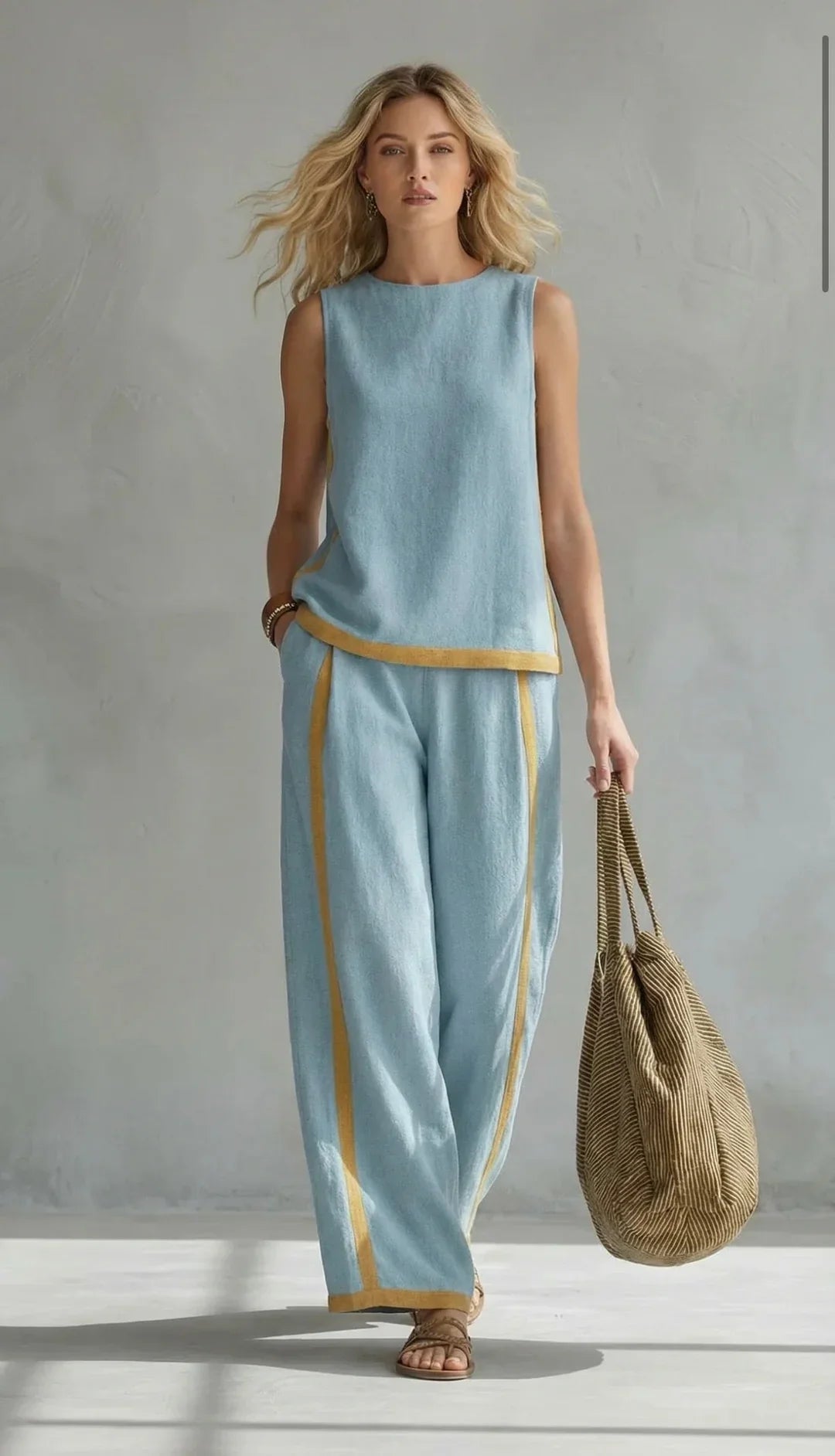 "Leila | Conjunto elegante de dos piezas" (The title is already in Spanish. If you would like a different variation or a translation into another language, please let me know!)
