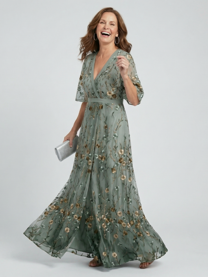 Selora | Vestido Maxi Largo con Cuello Halter