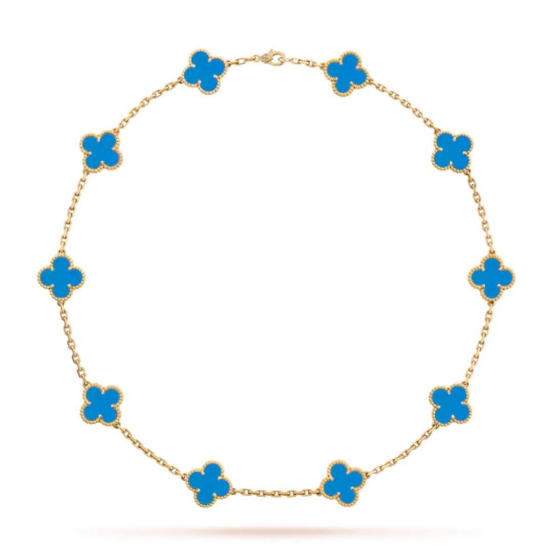 CLOVER | Collar Azul con 10 Motivos