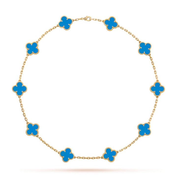 CLOVER | Collar Azul con 10 Motivos