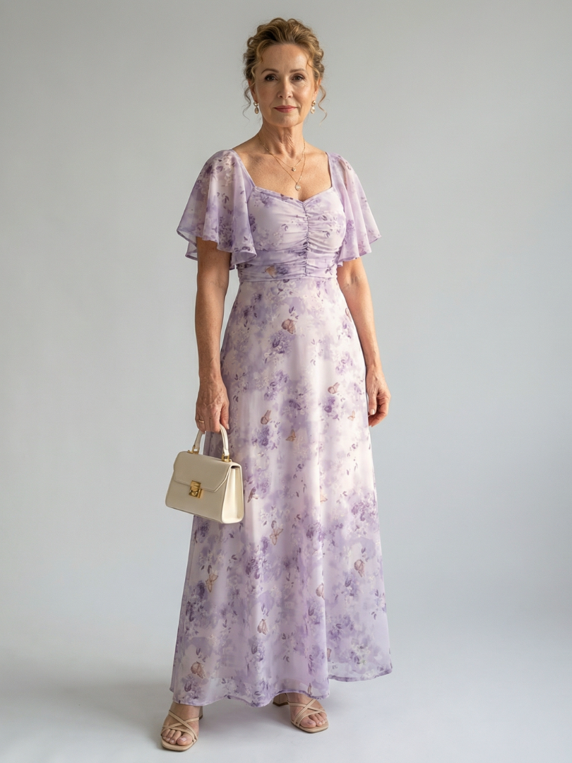 Vaelis | Vestido Midi con Mangas Volantes