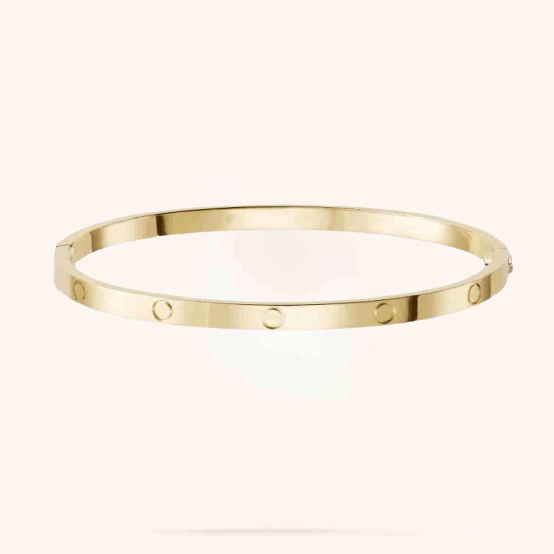 ETERNIDAD | Pulsera Delgada de Oro