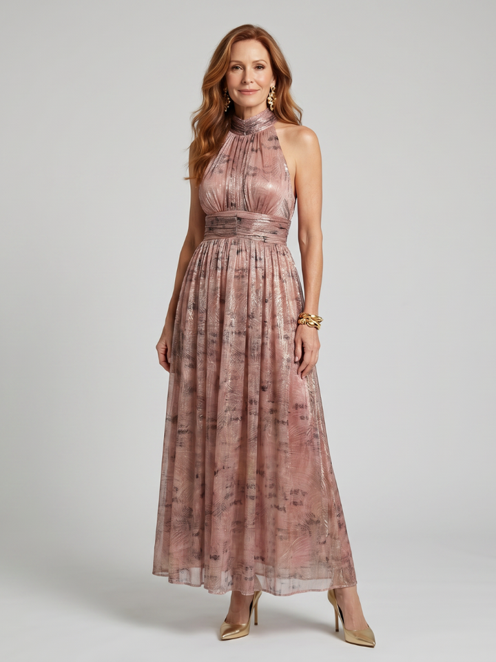 Ellis & Johnson™ | Vestido midi sin mangas con textura