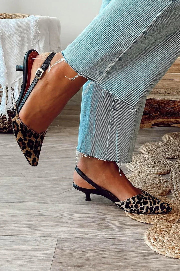 ZAPATOS SLINGBACK ANIMAL PRINT