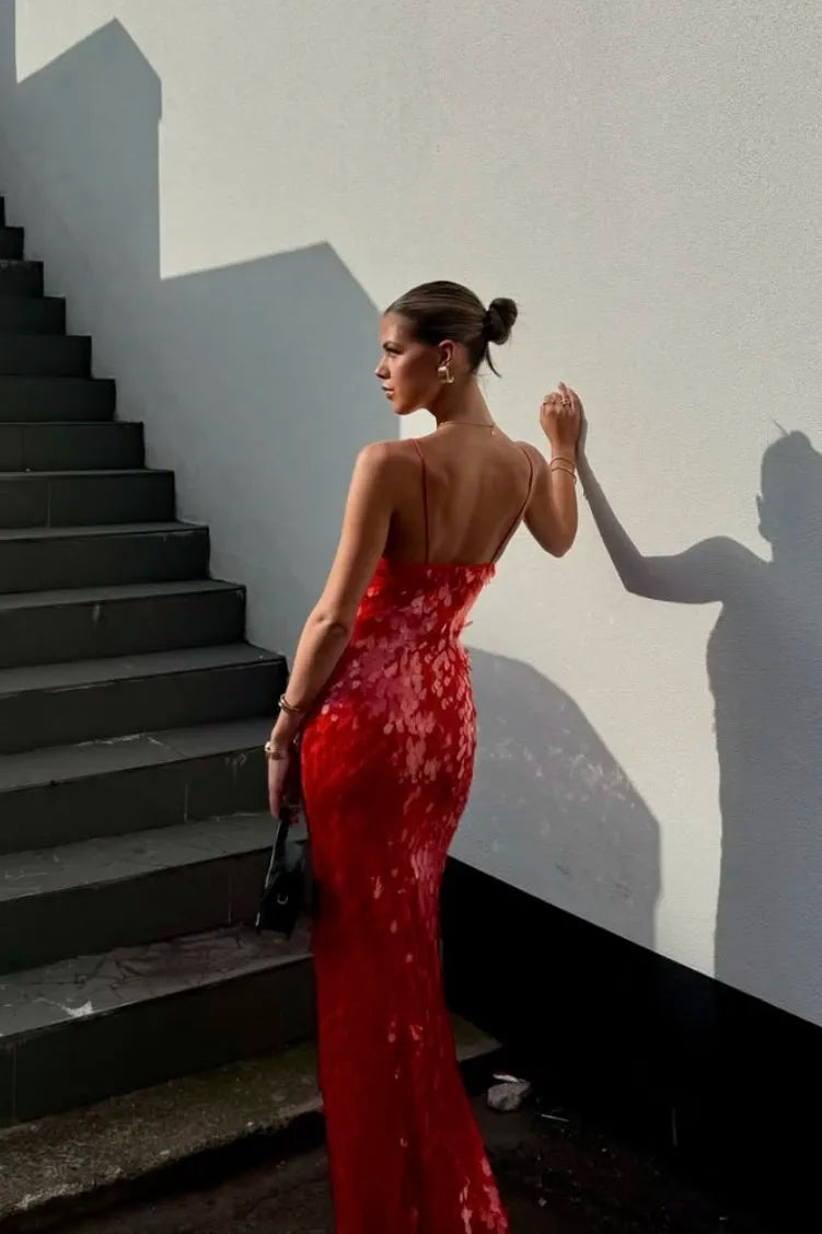 Kailani - Vestido Maxi Largo con Lentejuelas