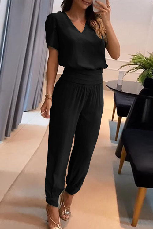 Conjunto de Dos Piezas Sofía con Escote en V