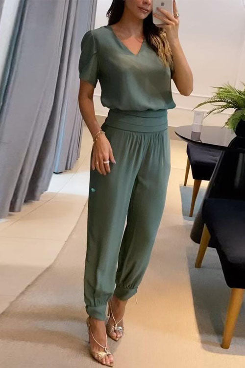 Conjunto de Dos Piezas Sofía con Escote en V