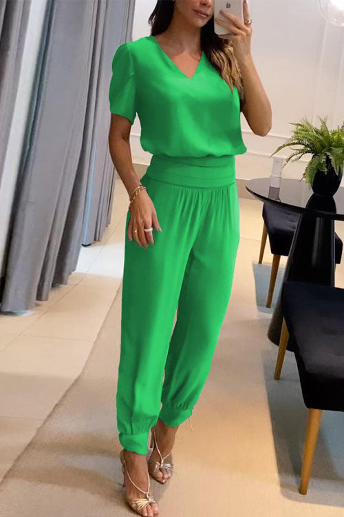 Conjunto de Dos Piezas Sofía con Escote en V