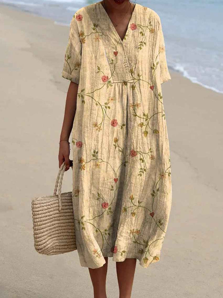 Eleanor | Vestido Maxi Floral de Verano Cómodo