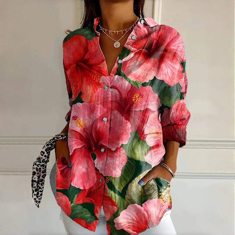 Christine™ | Blusa Floral Atrevida