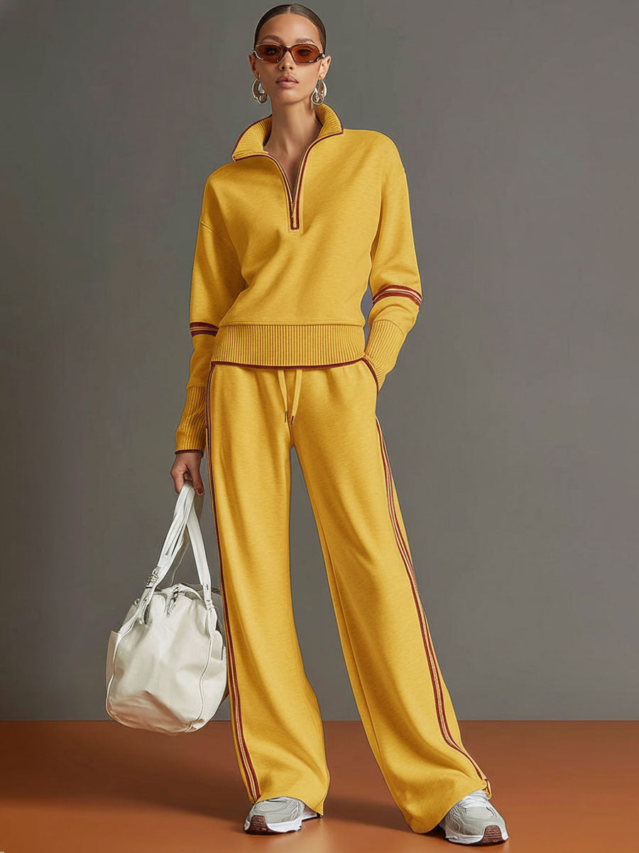 "Marietta – blusa y pantalón de pierna ancha"