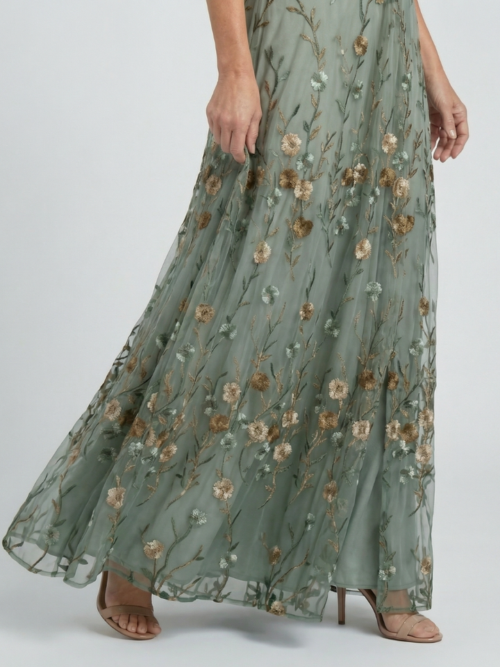 Selora | Vestido Maxi Largo con Cuello Halter