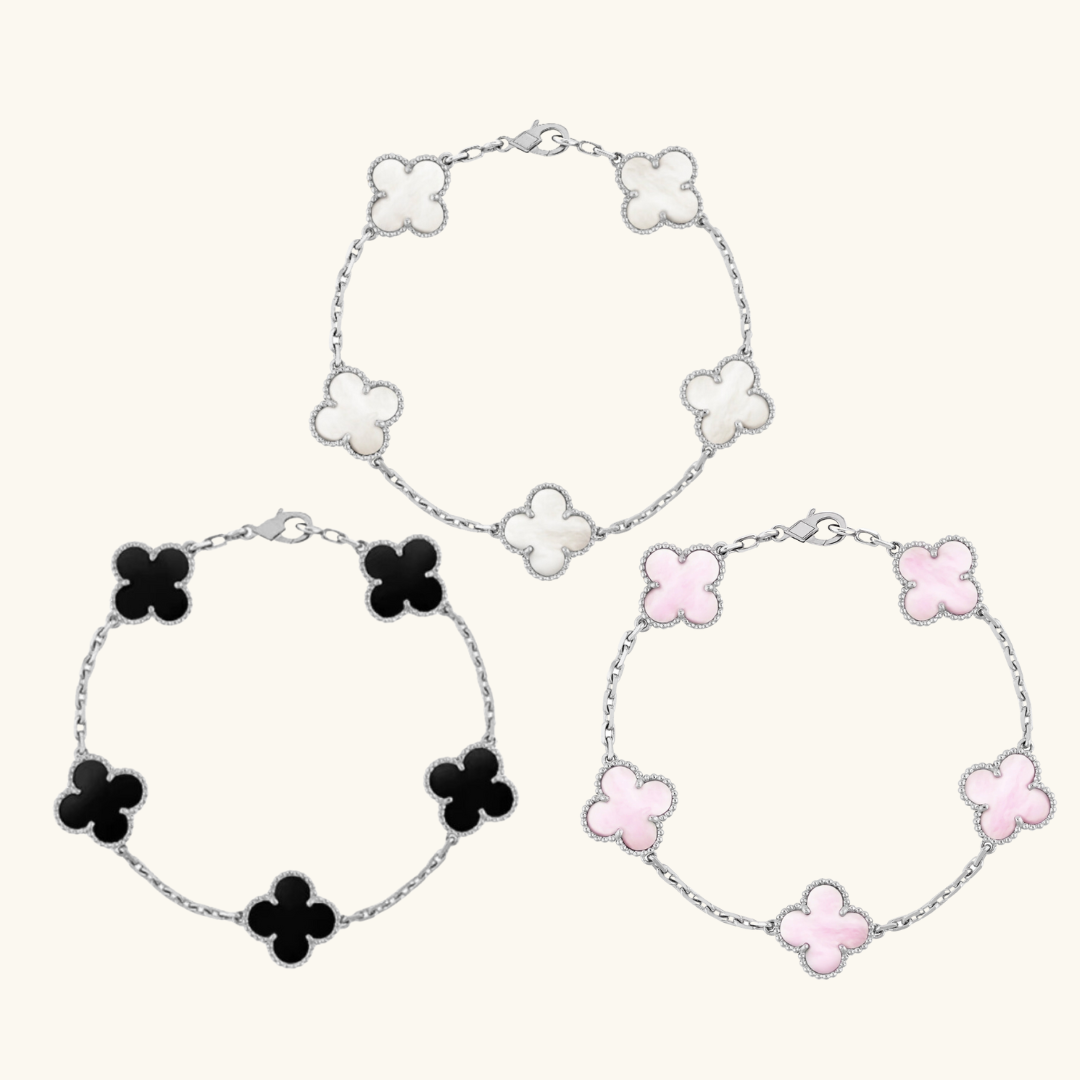 CLOVER | Paquete Bestseller de 3 Piezas en Plata
