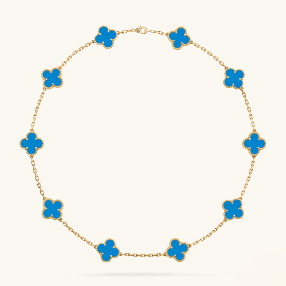 CLOVER | Collar Azul con 10 Motivos