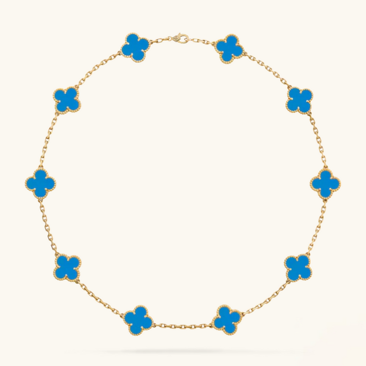CLOVER | Collar Azul con 10 Motivos